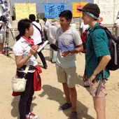 Gail Project Students Interviewing in Japan
